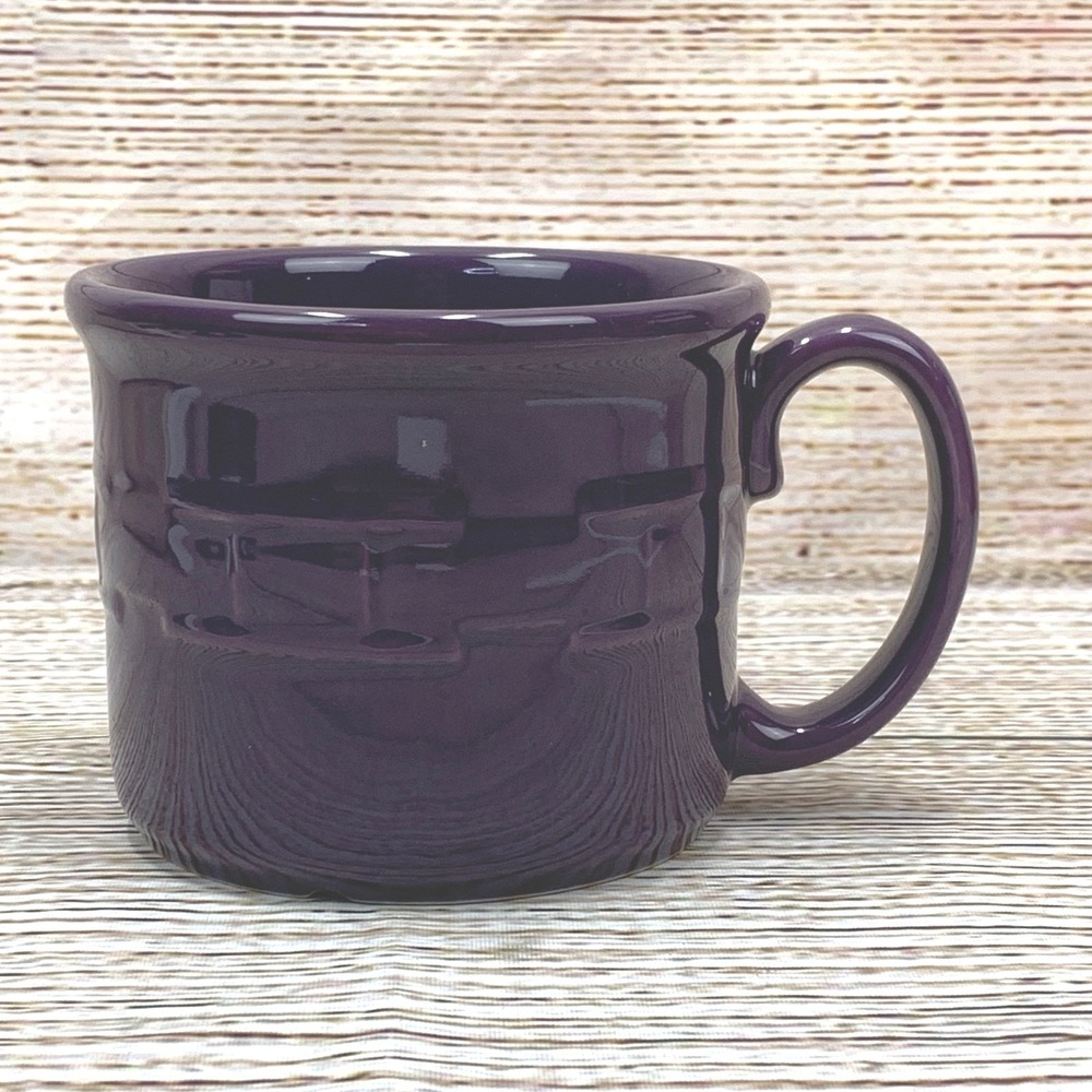 Longaberger Pottery Purple Vitrified Soup * Coffee Mug Microwave Dishwasher Safe